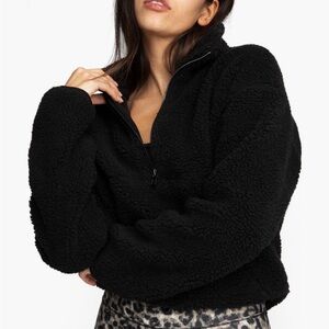 Good American High Pile Fleece Pullover